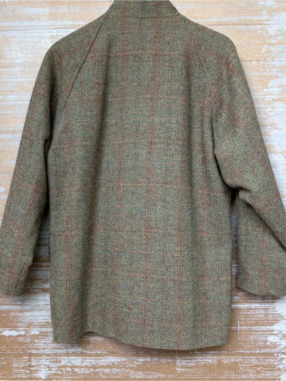 Holland & Holland Wool Tweed Full Zip Field Coat Hunting English Classic Mens S - Picture 3 of 6